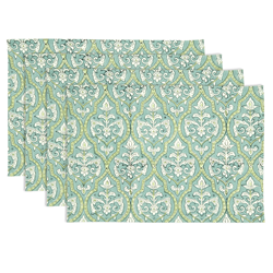 Saro Lifestyle 5292 Block Print Placemat