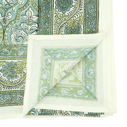 Saro Lifestyle 5292 Block Print Tablecloth