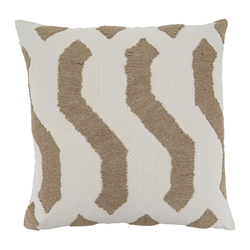 saro lifestyle 5620 Woven Chain-Link Pillow