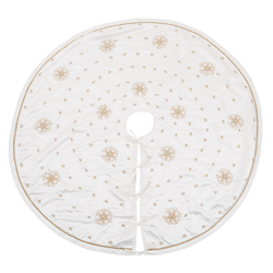 Saro Lifestyle 575 Beaded Snowflake Tree Skirt