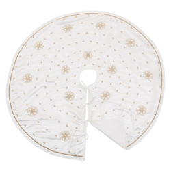 Saro Lifestyle 575 Beaded Snowflake Tree Skirt