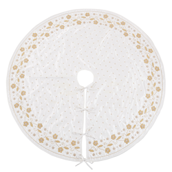 Saro Lifestyle 577 Beaded Flower Tree Skirt