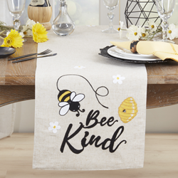 Saro Lifestyle 584 Bee Kind Runner