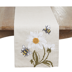 saro lifestyle 587 Bee And Daisy Runner