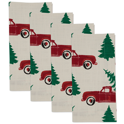 Saro Lifestyle 6082 Christmas Truck Napkin