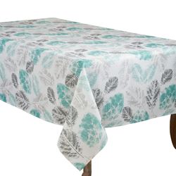saro lifestyle 6211 Leaf Print Tablecloth