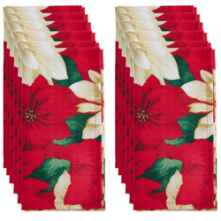 Saro Lifestyle 6212 Poinsettia Napkin
