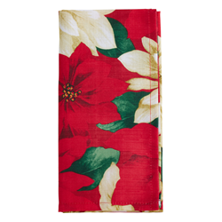 saro lifestyle 6212 Poinsettia Napkin