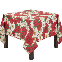 Saro Lifestyle 6212 Poinsettia Tablecloth