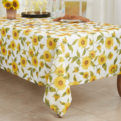 Saro Lifestyle 6248 Sunflower Tablecloth