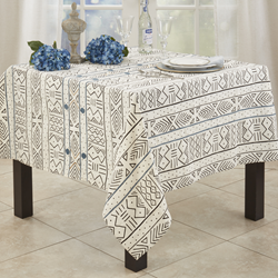 Saro Lifestyle 662 Mudcloth Topper