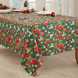 Saro Lifestyle 7712 Holiday Pomegranate Tablecloth