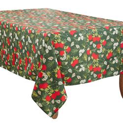 saro lifestyle 7712 Holiday Pomegranate Tablecloth