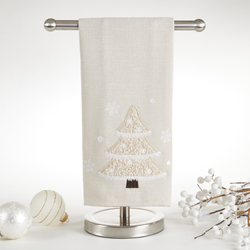 Saro Lifestyle 7950 Christmas Tree Guest Towel