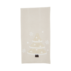 saro lifestyle 7950 Christmas Tree Guest Towel