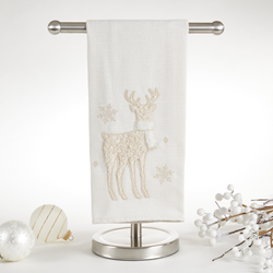Saro Lifestyle 7960 Reindeer Guest Towel