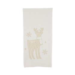 saro lifestyle 7960 Reindeer Guest Towel