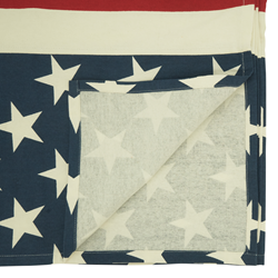 Saro Lifestyle 8014 American Flag Tablecloth