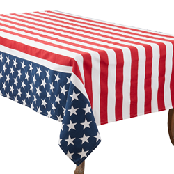 saro lifestyle 8014 American Flag Tablecloth