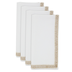 Saro Lifestyle 8105 Jute Border Napkin