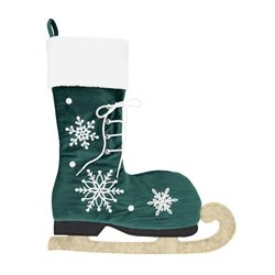 saro lifestyle 8260 Ice Skate Stocking