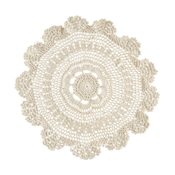 saro lifestyle 869 Crochet Lace Doily