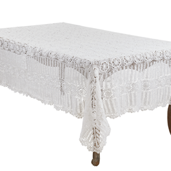 saro lifestyle 869 Crochet Lace Tablecloth