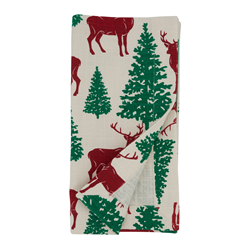Saro Lifestyle 888 Deer And Trees Napkin