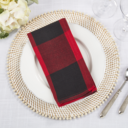 Saro Lifestyle 9025 Buffalo Plaid Napkin