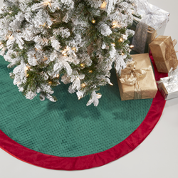 saro lifestyle 9036 Pinsonic Velvet Tree Skirt