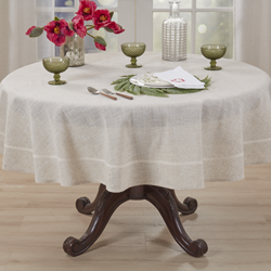 Saro Lifestyle 9195 Round Lace Border Tablecloth