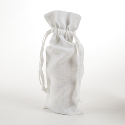 Saro Lifestyle 9221 Stonewashed Linen Bottle Bag