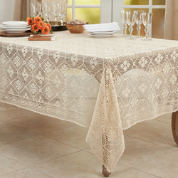 Saro Lifestyle 9820 Crochet Tablecloth
