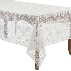 saro lifestyle 9820 Crochet Tablecloth