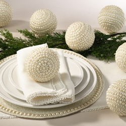 Saro Lifestyle BL441 Bead And Pearl Orb