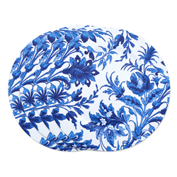 Saro Lifestyle CH016 Floral Print Charger