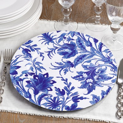Saro Lifestyle CH016 Floral Print Charger