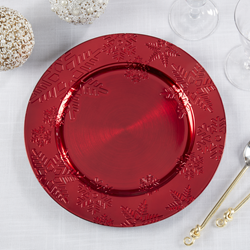 Saro Lifestyle CH045 Snowflake Charger