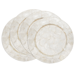 Saro Lifestyle CH195 Wavy Capiz Charger