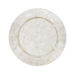 saro lifestyle CH195 Wavy Capiz Charger