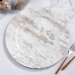 Saro Lifestyle CH220 Faux Wood Charger