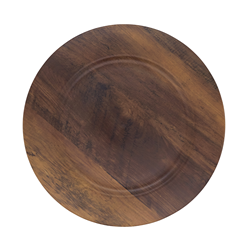 saro lifestyle CH222 Faux Wood Charger