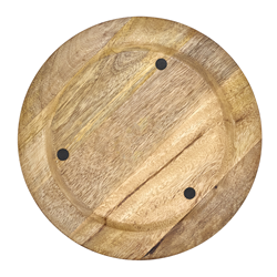 Saro Lifestyle CH251 Pearl Enamel Wooden Charger