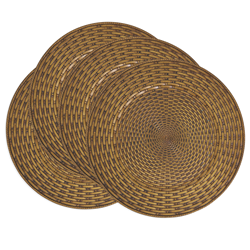 Saro Lifestyle CH444 Faux Rattan Charger
