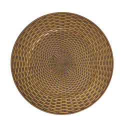 saro lifestyle CH444 Faux Rattan Charger