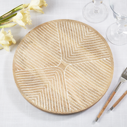 Saro Lifestyle CH659 Wooden Charger