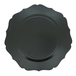 Saro Lifestyle CH755 Faux Wood Charger