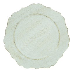 saro lifestyle CH755 Faux Wood Charger