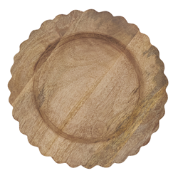 saro lifestyle CH794 Scalloped Charger