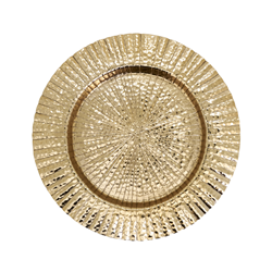 saro lifestyle CH980 Ribbed Border Charger